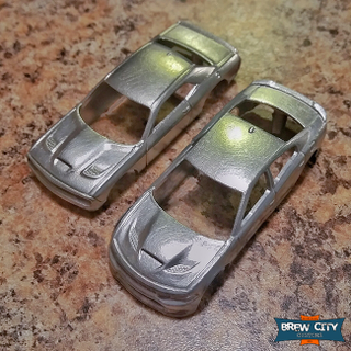 Castings stripped, filed, and scuffed up. Ready for primer. Surface prep is a VERY important step.